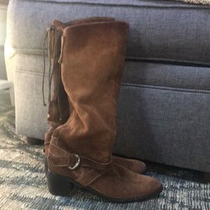 Italian suede boots